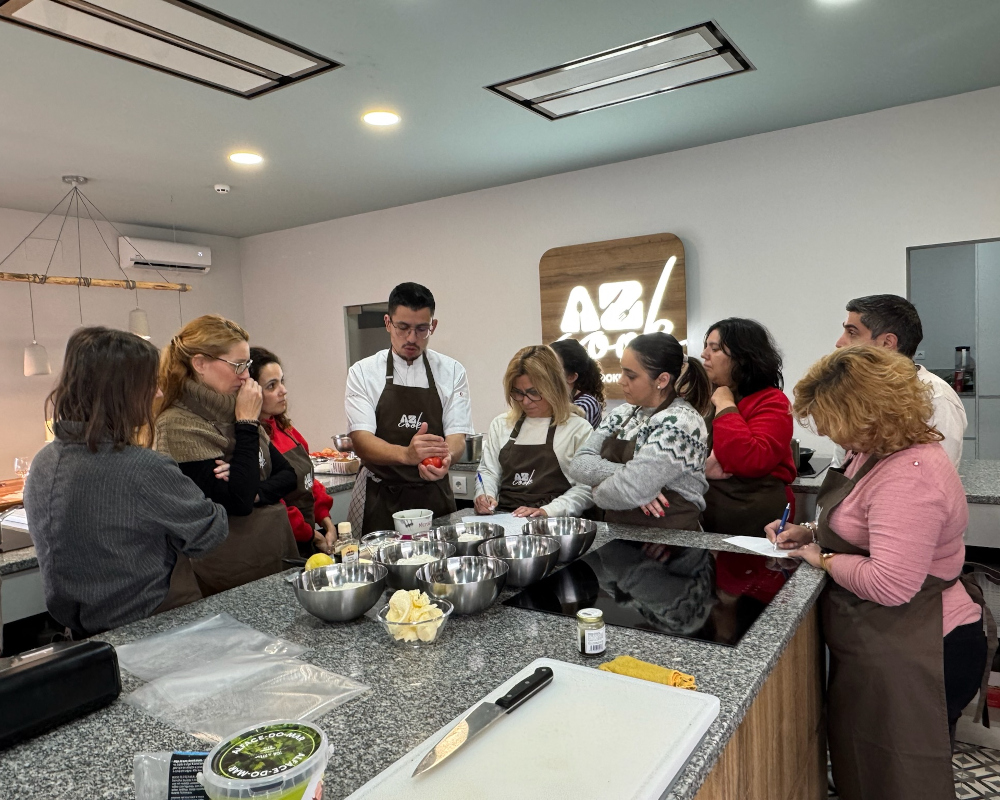 Experiência de cozinha em equipa